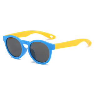 Yeni ucuz Trend yuvarlak fabrika toptan moda özel tasarımcı erkek kız çocuklar güneş gözlüğü çocuk Shades güneş gözlüğü - Product Image 5