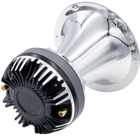 Corne professionnelle de finition chromée résistante aux UV argentée MAX 600W avec haut-parleur de Tweeter en titane à bobine vocale de 2 pouces