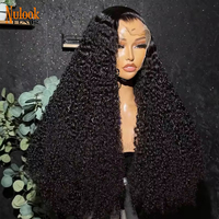 Perruques bouclées en cheveux humains vierges vietnamiens de haute densité 13x4, perruques bouclées cambodgiennes, perruques courtes bouclées pour femmes noires