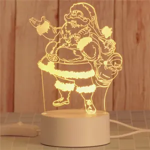 Lamp Illusion Lights Unicorn Kids Vcity Jesus Wholesale Switch Base Usb Table Desk 3D Acrylic Led Night Light