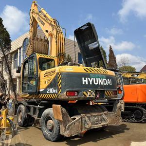 Excavatrice sur pneus hydraulique Hyundai 210W-9T, équipement de construction lourd, excavatrice à vendre, excavatrices 210W-9 - Product Image 3