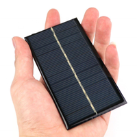 Panneau solaire 6V 1W, mini système solaire DIY pour chargeurs de téléphone portable, cellule solaire portable pour charger les batteries au lithium 3.7V 4.2V
