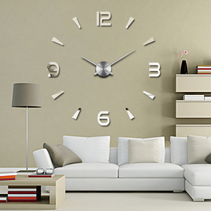 Luxe moderne 3D acrylique autocollant <span class=keywords><strong>horloge</strong></span> murale Creative Quartz Design silencieux auto-adhésif bricolage métal <span class=keywords><strong>horloge</strong></span> numérique pour salon - Product Image 6