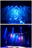 Tornado 5er-Set 120W LED Moving Head Beam Bühnenlicht RGBL 4in1 Rotierender Effekt für DJ Nachtclub Konzert Party