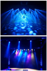 Tornado 5pcs 120w Led Moving Head Beam Stage Light RGBL 4in1 Effet rotatif pour DJ, boîte de nuit, concert, fête - Product Image 3