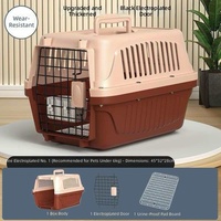 Sac de transport universel portable pour animaux de compagnie en PP épaissi, toutes saisons, résistant aux chutes et aux écrasements, pour chats et chiens
