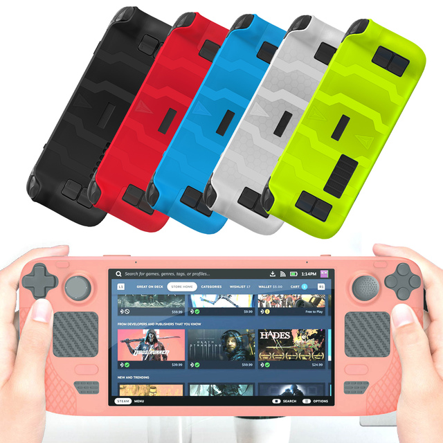 Soft Silicone Protective Cover for Steam Deck Controller Skin Case Gamepad Joystick Cover Video Games Accessories for Steam Deck