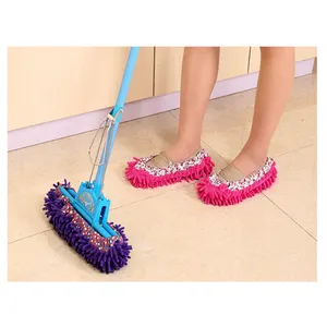 Bán Hot Sàn Đánh Bóng Pad Cleaner Bụi Làm Sạch Nhà Chân Microfiber Chenille Giày Lau Dép