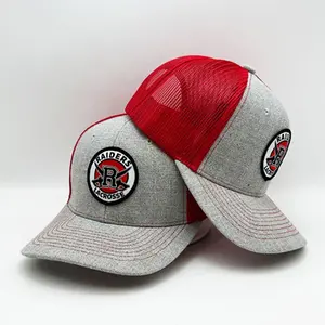 Wholesale High Quality 6 Panel Gorras Custom Logo Woven Patch Mesh Snapback Richardson 112 Trucker Hats Caps For Men