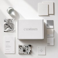 Boîte d'expédition écologique personnalisable avec doublure en mousse, grande capacité, options de gaufrage de logo personnalisé