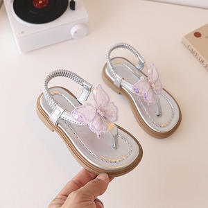 2026 Neue Modische Koreanische Version Kleine Prinzessin Atmungsaktive Zehen-Schmetterlings-Mädchen-Sandalen Kindersommerschuhe - Product Image 5