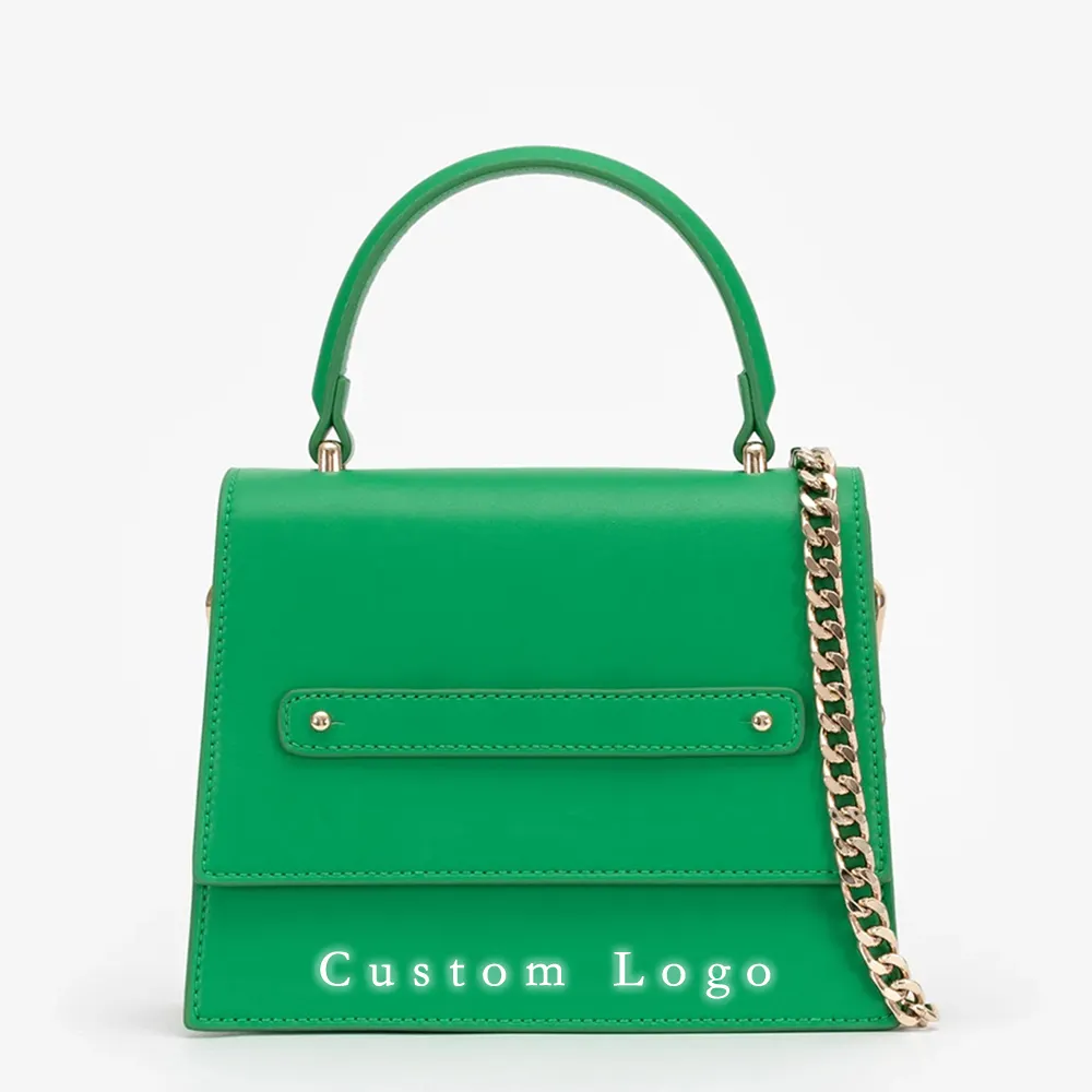 Luxury Purses and Handbags 2023 Women Pu Leather Cross Body Bag Green Mini Tote Bags Designer Custom Handbag Manufacturer