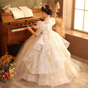 Vestido de Princesa de Alta Costura para Niñas, Estilo Pasarela, para Presentaciones de Piano, Fiestas de Cumpleaños, Niñas de las Flores - Product Image 3