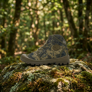 Bottes de randonnée montantes camouflage pour hommes, imperméables, antidérapantes, respirantes et légères, vente en gros d'usine, OEM - Product Image 5