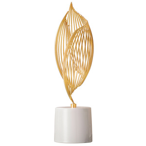 Escultura Metálica Abstracta Moderna de Lujo, Estatuas Decorativas para el Hogar, Adorno para Sala de Estar, Mueble para TV, Vinoteca, Entrada - Product Image 1