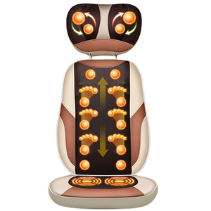 Elektrische <span class=keywords><strong>Shiatsu</strong></span> Massageauflage für Zuhause und Auto, Knetende Vibrations-Sitzauflage, Nacken- Rücken- und Gesäßmassagegerät, Entspannungs-Massagesessel-Kissen - Product Image 1