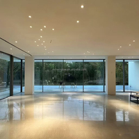 Porte coulissante en aluminium à rupture de pont thermique robuste, résistante aux intempéries, pour villa, terrasse, porte panoramique en verre, porte intérieure pour maisons