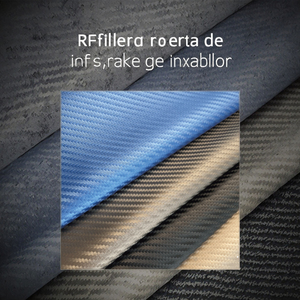 0,5mm fibra de carbono sarga PU cuero estirable tela de cuero sintético para volantes asientos de coche tapicería en relieve - Product Image 3