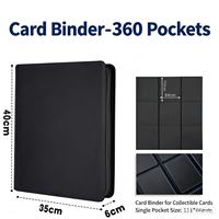 Classeur de cartes TCG à 9 pochettes zippées 3*4 pour cartes à collectionner Pokémon, album de collection