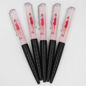 LOGO personnalisé stylo liquide 2D flotteur déshabiller fille Sexy femmes nues décoller vêtements stylos flottants en plastique - Product Image 1