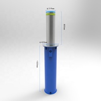 Bollard de sécurité anti-terrorisme automatique hydraulique en acier inoxydable avec protection IP68, résistant aux chocs K12, revêtement poudré, pour la route