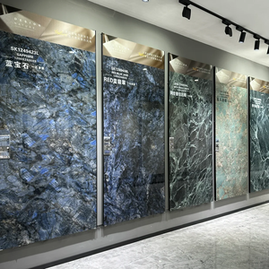 Ladrillos de piedra sinterizada de gran tamaño 1200*2400mm Apariencia de mármol verde al por mayor - Product Image 2