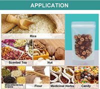 Alimentaire Ziplock Transparent Impression Personnalisée Stand Up Pouch Zip Lock Emballage Sac Transparent En Plastique Avec Fermeture Éclair