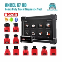 Escáner Profesional para Camiones de Trabajo Pesado ANCEL X7HD, Diagnóstico de Todos los Sistemas, Diésel HD OBD, Codificación ECU, Regeneración DPF, Reinicio de Aceite