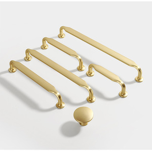 Zinc Alloy Contemporary Wardrobe Door Drawer Handles Cabinet <b>Dresser</b> Furniture Handles with Antirust Feature <b>for</b> Kitchen Bedroom - Product Image 2