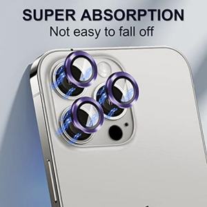 크리스탈 박스 포장 로케이터 금속 알루미늄 개별 유리 휴대 전화 카메라 렌즈 보호기 아이폰 용 - Product Image 5