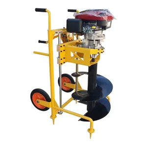 hand push hole digging machine 196cc tree planting earth auger