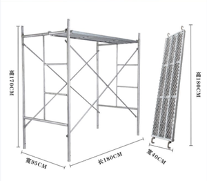 Système de cadre d'échafaudage à structure soudée, échafaudage en H pour la construction - Product Image 3