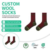 Chaussettes de basketball professionnelles montantes pour jeunes athlètes, tricotées ODM, respirantes, en laine/élasthanne, avec semelle personnalisée, écologiques