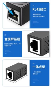 10A đánh giá RJ45 Mạng cáp kết nối thẳng qua pha lê đầu đồng Giao diện kết nối PC mở rộng mạng băng thông rộng - Product Image 5