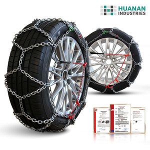 Chaînes à pneus en acier galvanisé Huanan 4x4 tout-terrain pour SUV, robustes, pour camionnettes, avec mailles pour roues, antidérapantes pour <span class=keywords><strong>neige</strong></span>, glace et boue - Product Image 4