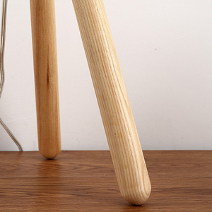 โคมไฟตั้งโต๊ะไม้โคมไฟแบบสามขาทำจากลวดโลหะโคมไฟตั้งโต๊ะสำหรับห้องนั่งเล่น - Product Image 6