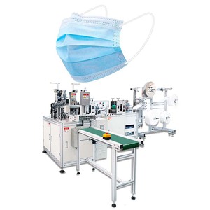 Ligne de production automatique de <span class=keywords><strong>masque</strong></span> facial plat <span class=keywords><strong>FFP2</strong></span> Medical 1 + 1 à la machine - Product Image 1