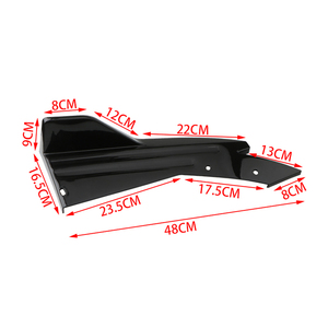 ABS High Quality Universal <strong>Car</strong> Body Side Skirt Splitter Spoiler Scratch <strong>Protector</strong> Rear Bumper Lip <strong>Diffuser</strong> Direct Replacement - Product Image 5