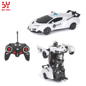 Scala giocattoli per auto della <span class=keywords><strong>polizia</strong></span> telecomando trasforma la deformazione auto giocattolo Robot con luce a forma di Missile trasforma il giocattolo dell'auto - Product Image 1