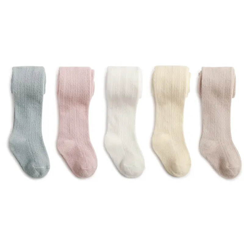 Newborn Baby bow knot baby children's pantyhose girls' socks Leggings Knitted Colorful Kids Stockings Baby Girls Tights Cotton