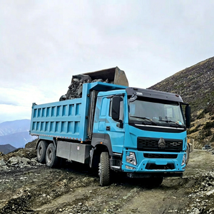 รถดัมพ์ไฟฟ้า SINOTRUK HOWO ใหม่เอี่ยม ขับเคลื่อน 6x4 พวงมาลัยขวา ระบบไฮดรอลิกสำหรับงานหนัก รถบรรทุกสำหรับงานก่อสร้าง - Product Image 1