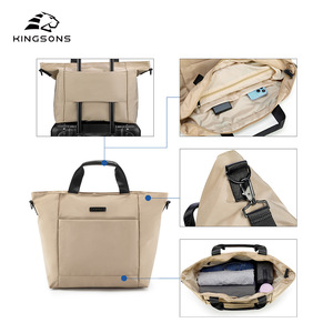 Kingsons Women's Tote Bag Recycled Material Lightweight Eco Friendly Multi Layer Laptop Bag Everyday Use - Product Image 3