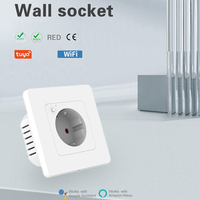 Enchufe de Pared Inteligente WiFi Tuya de Alta Calidad con Monitoreo de Energía de 16A