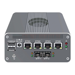 Topton 12th gen tường lửa thiết bị 2*10G SFP + i3-N305 N200 N100 4X i226-V 2.5g DDR5 NVMe mềm Router Mini PC proxmox esxi - Product Image 4
