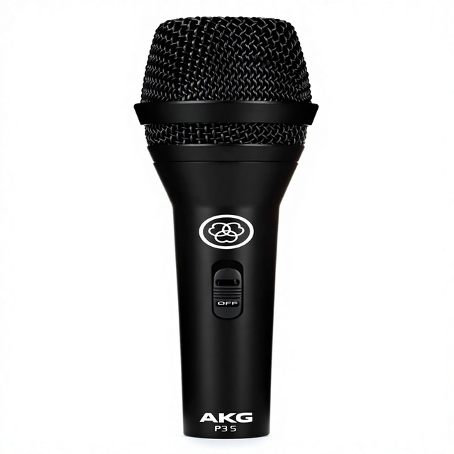 AKG Pro Audio P3S High-Performance Cardioid Dynamic Vocal Microphone XLR Connector Professional Studio Live Performance