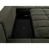 Canapé-lit escamotable deux places en velours, style européen moderne, écologique, avec chaise longue en éponge et rangement, idéal pour appartement, salon, centre commercial