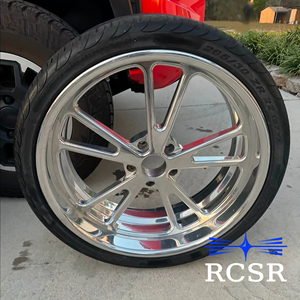 โรงงานล้อฟอร์จ RCSR OEM แบบ 5 ก้าน สีดำแดง ขอบลึก ขัดเงา รับผลิตตามสั่ง ขายส่ง - Product Image 4