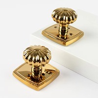 Kunci Pintu Kuningan Solid PVD Klasik Modern Minimalis Mewah Set Perangkat Keras Interior Untuk Pintu Kayu Kamar Tidur Hotel Kelas Atas
