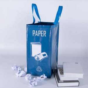 Juego de 3 Bolsas de Basura Tejidas al por Mayor, Bolsas de Clasificación Duraderas para Reciclables, Residuos Orgánicos y Generales - Product Image 3