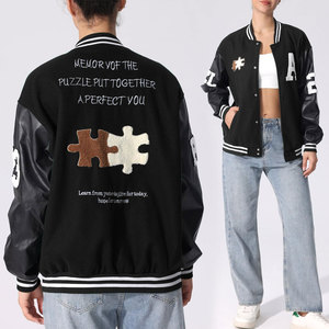 New Winter Collection <b>Women</b> Varsity <b>Jacket</b> Stand Printed Breathable Canvas <b>Lightweight</b> Comfortable Fit Casual Wear Best Selling - Product Image 2